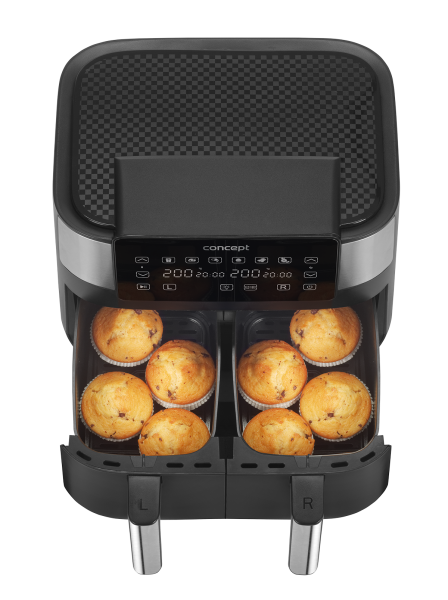 Frytkownica beztłuszczowa Air Fryer DOUBLE 8 l FR8000 - zdjęcie 4