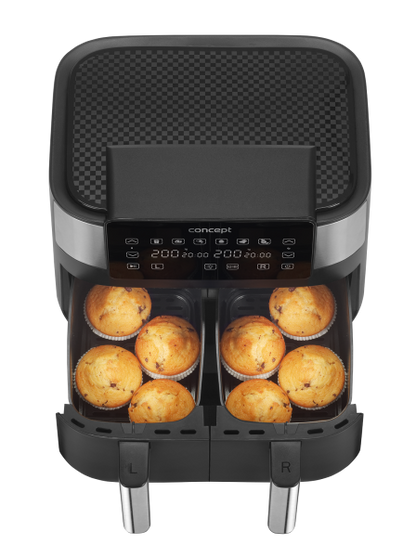 Frytkownica beztłuszczowa Air Fryer DOUBLE 8 l FR8000 - zdjęcie 4