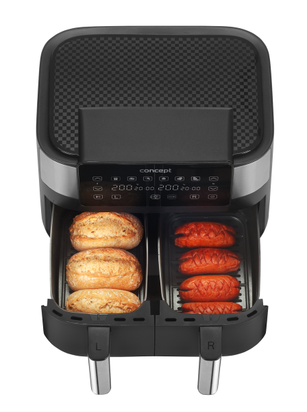 Frytkownica beztłuszczowa Air Fryer DOUBLE 8 l FR8000 - zdjęcie 5