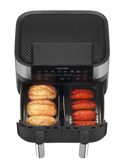 Frytkownica beztłuszczowa Air Fryer DOUBLE 8 l FR8000 - zdjęcie 5